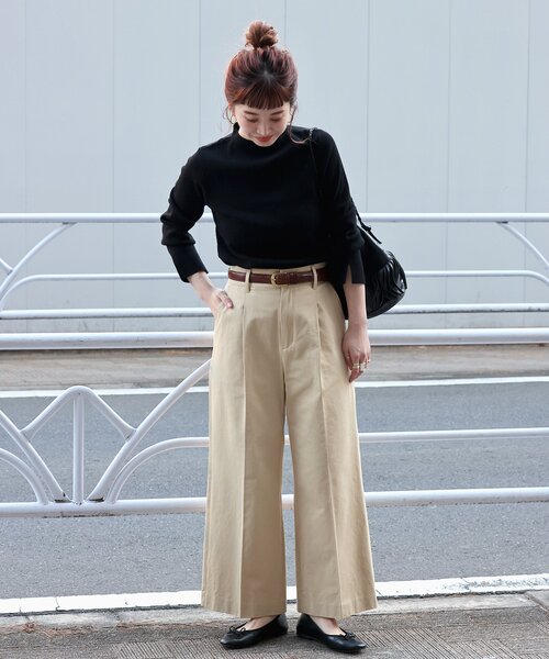 「B.C STOCK」 「Simplicite」長袖ニット FREE アイボリー レディース_画像4