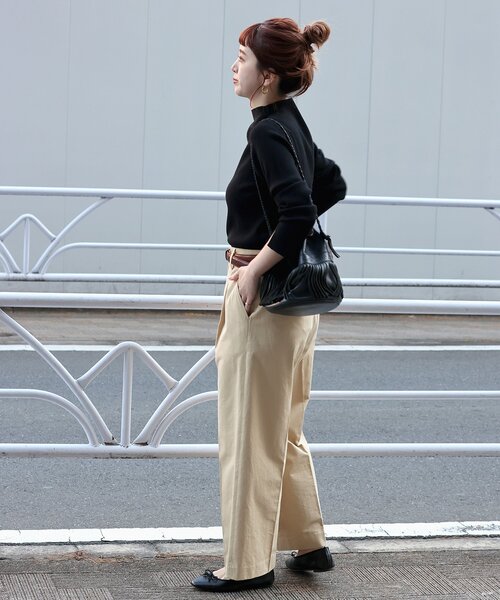 「B.C STOCK」 「Simplicite」長袖ニット FREE アイボリー レディース_画像5