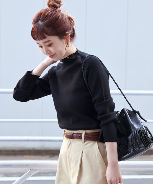 「B.C STOCK」 「Simplicite」長袖ニット FREE アイボリー レディース_画像8