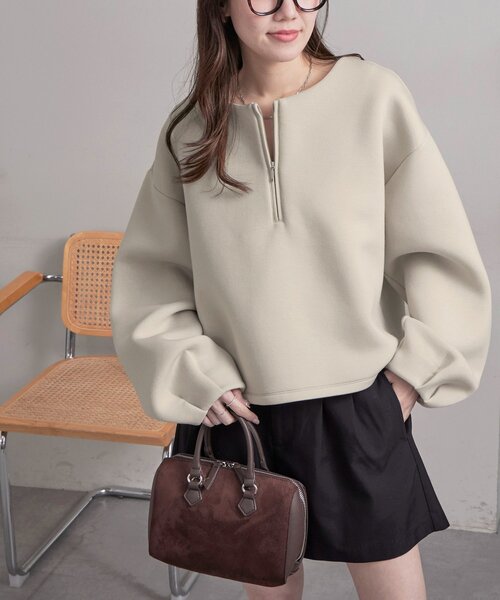 Discoat（ディスコート） トレーナー スウェット ダンボールハーフ