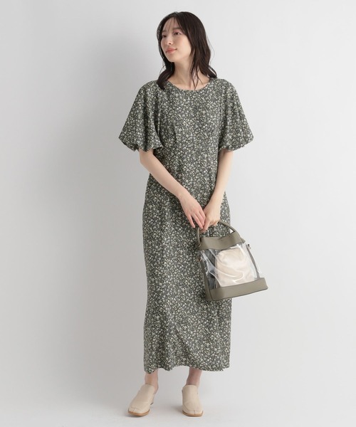 「Andemiu」 半袖ワンピース FREE イエロー レディース_画像3