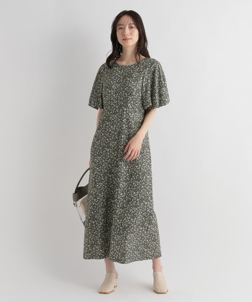 「Andemiu」 半袖ワンピース FREE イエロー レディース_画像4