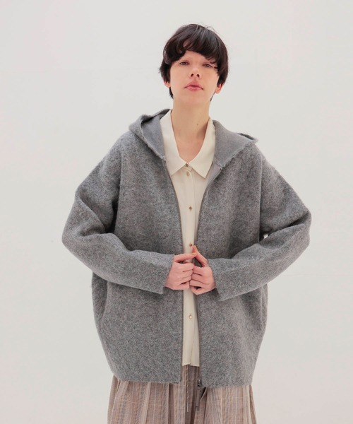 DRESSLAVE（ドレスレイブ） カーディガン alpaca shaggy zip hoodie