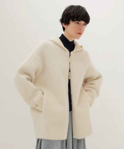 DRESSLAVE（ドレスレイブ） カーディガン alpaca shaggy zip hoodie