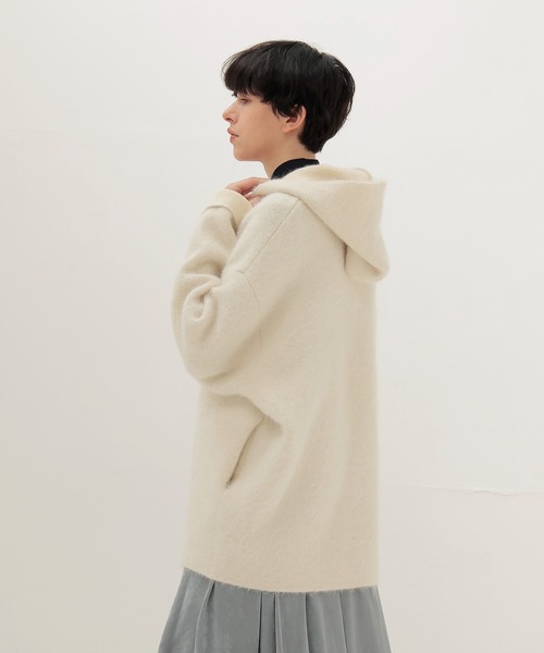DRESSLAVE（ドレスレイブ） カーディガン alpaca shaggy zip hoodie
