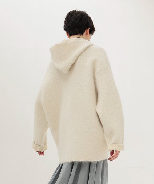 DRESSLAVE（ドレスレイブ） カーディガン alpaca shaggy zip hoodie