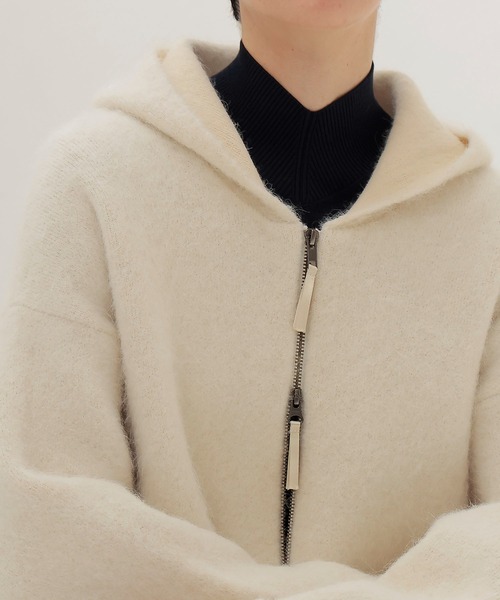 DRESSLAVE（ドレスレイブ） カーディガン alpaca shaggy zip hoodie