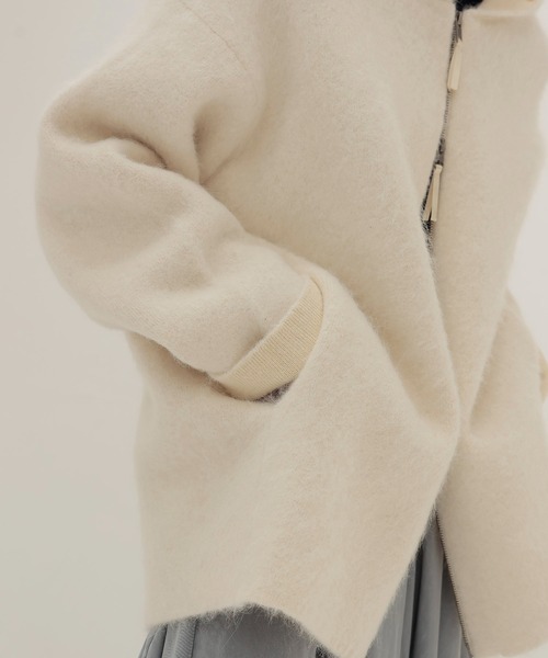 DRESSLAVE（ドレスレイブ） カーディガン alpaca shaggy zip hoodie