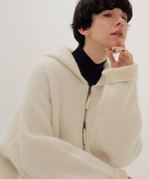 DRESSLAVE ￼アルパカシャギージップフーディ DRESSLAVE（ドレスレイブ）の「alpaca shaggy zip hoodie(アルパカ