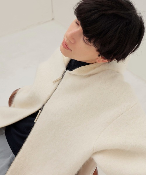 DRESSLAVE（ドレスレイブ） カーディガン alpaca shaggy zip hoodie
