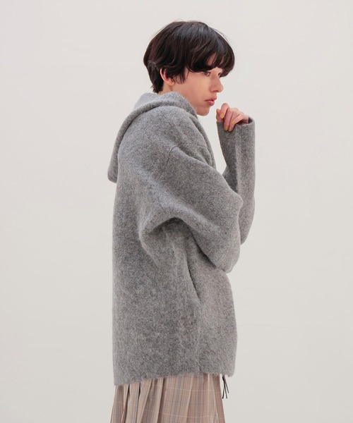 DRESSLAVE ￼アルパカシャギージップフーディ 87216424b_18_d_215.jpg
