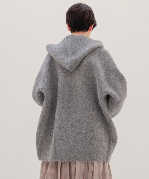 DRESSLAVE（ドレスレイブ） カーディガン alpaca shaggy zip hoodie