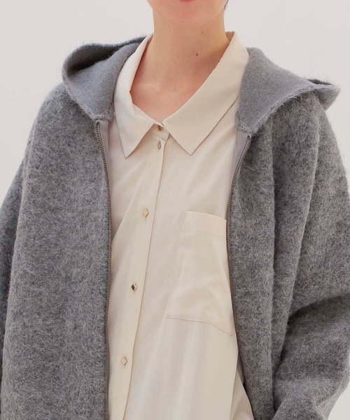 DRESSLAVE（ドレスレイブ） カーディガン alpaca shaggy zip hoodie