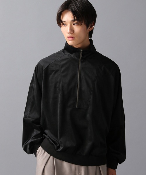 LAKOLE（ラコレ） トレーナー スウェット ベロアハーフZIP / 603223