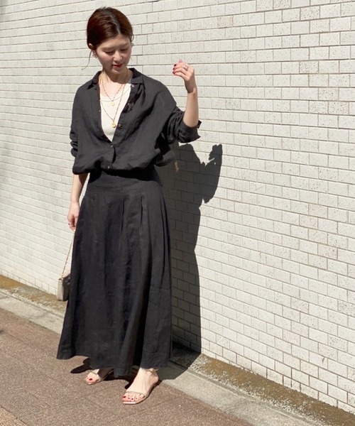 「Spick & Span」 フレアスカート 36 ブラック レディース_画像8