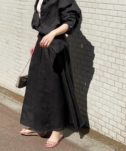 「Spick & Span」 フレアスカート 36 ブラック レディース_画像9