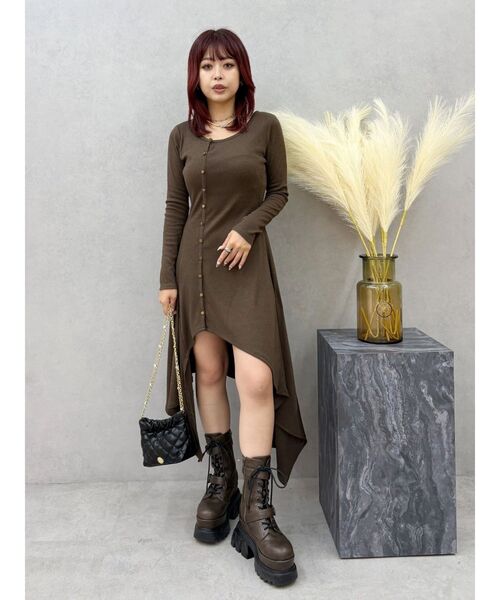 EVRIS（エヴリス） ワンピース ロングスリットワンピース : ZOZOTOWN