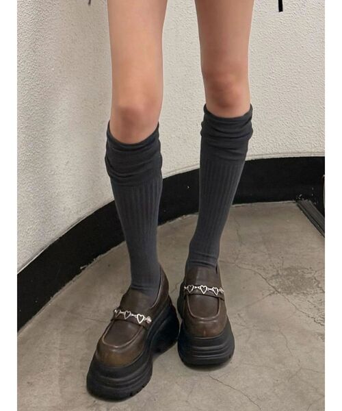 EMODA（エモダ） ローファー ハートチェーンローファー レディース 