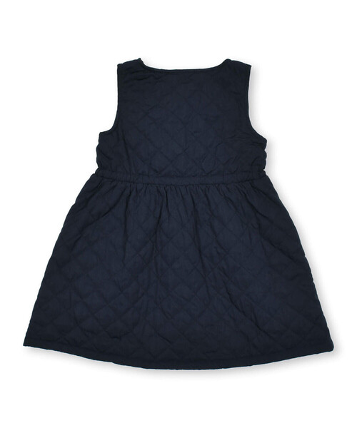 「BeBe Petits Pois Vert」 「KIDS」ノースリーブワンピース 110cm ネイビー キッズ_画像8