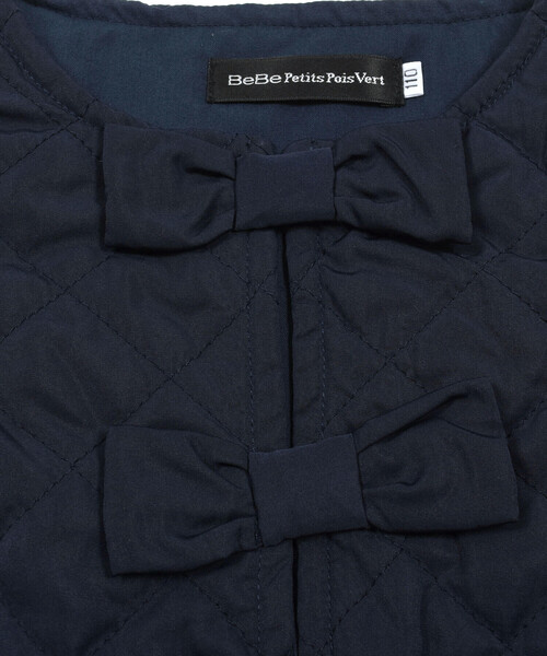 「BeBe Petits Pois Vert」 「KIDS」ノースリーブワンピース 110cm ネイビー キッズ_画像9