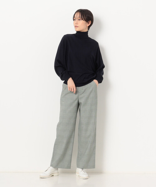 コムサ（COMME CA）/〔 TALLサイズ 〕 【セットアップ対応】グレンチェックストレッチ パンツ COMME CA（コムサ） パンツ 「 TALLサイズ 」 「セットアップ対応