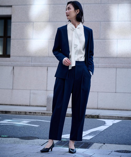 「ur's」 長袖ブラウス S グレイッシュベージュ レディース_画像5