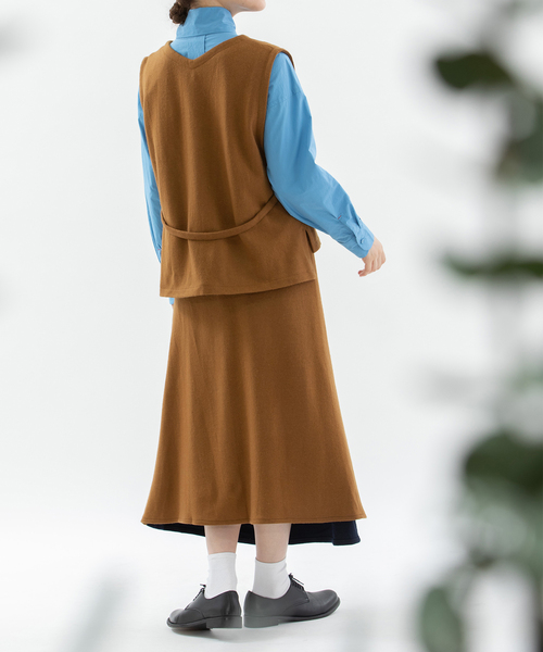 nop de nod（ノップドゥノッド） ベスト ジレ ウール圧縮天竺ベスト