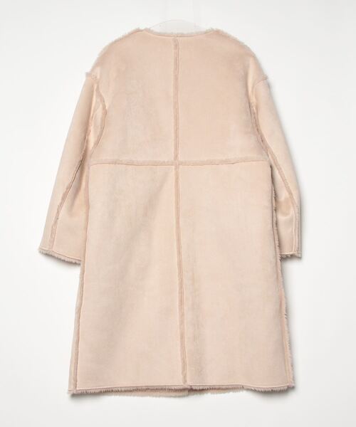 「Mila Owen」 ノーカラーコート 0 ベージュ レディース_画像2