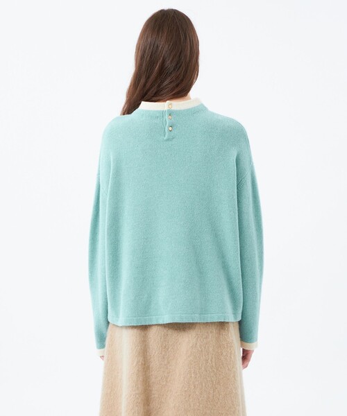 マッキントッシュフィロソフィー 22AW Cleric Collar Knit セール】 Cleric Collar Knit ワイドフィット(七分袖) （ニット