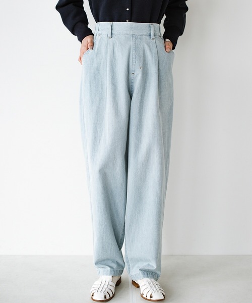 「haco!」 デニムパンツ ONE SIZE ライトブルー レディース_画像3
