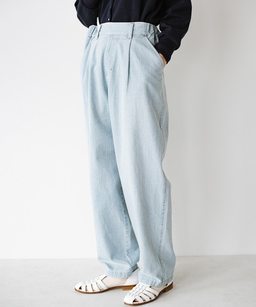 「haco!」 デニムパンツ ONE SIZE ライトブルー レディース_画像4