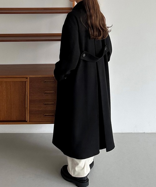 [callautia] пальто с отложным воротником MEDIUM Brown женский 