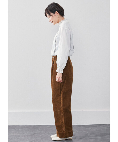 「MEDE19F」 コーデュロイパンツ MEDIUM ブラウン レディース_画像3