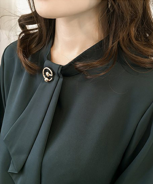 「Amulet」 長袖ブラウス M ベージュ レディース_画像6