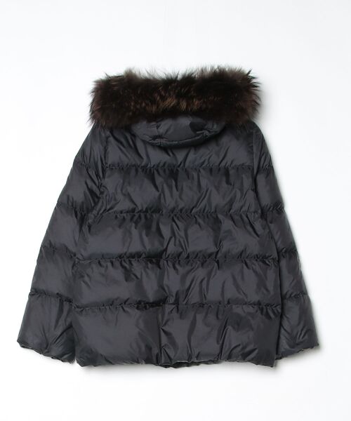 美品 ナノユニバース 西川コラボダウンジャケット 38 黒 NANO universe（ナノ・ユニバース） ダウンコート「NISHIKAWAコラボ