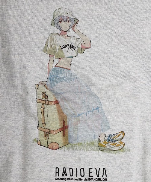 ち*ま様 RADIO EVA VINTAGE ILLUSTRATION Swea RADIO EVA トレーナー スウェット RADIO EVA A319 VINTAGE