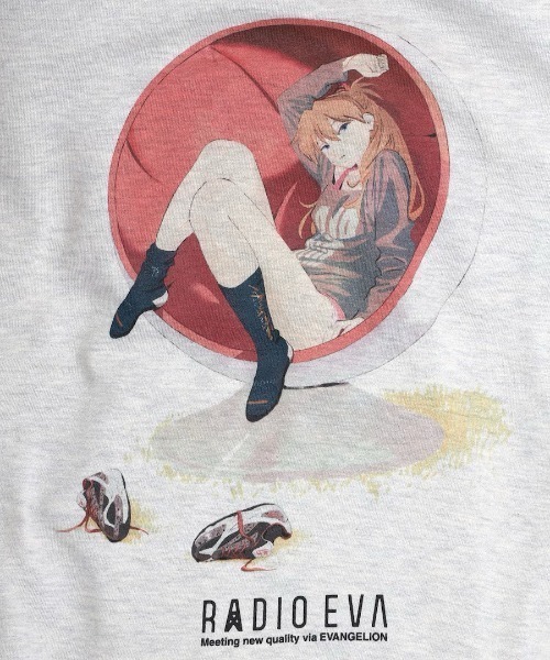 ち*ま様 RADIO EVA VINTAGE ILLUSTRATION Swea RADIO EVA トレーナー スウェット RADIO EVA A319 VINTAGE