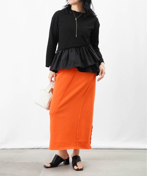 「LUCA/LADY LUCK LUCA」 長袖カットソー FREE ブラック レディース_画像4