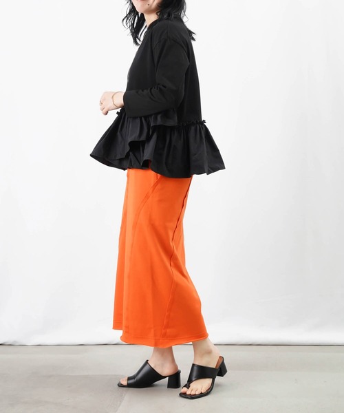 「LUCA/LADY LUCK LUCA」 長袖カットソー FREE ブラック レディース_画像6