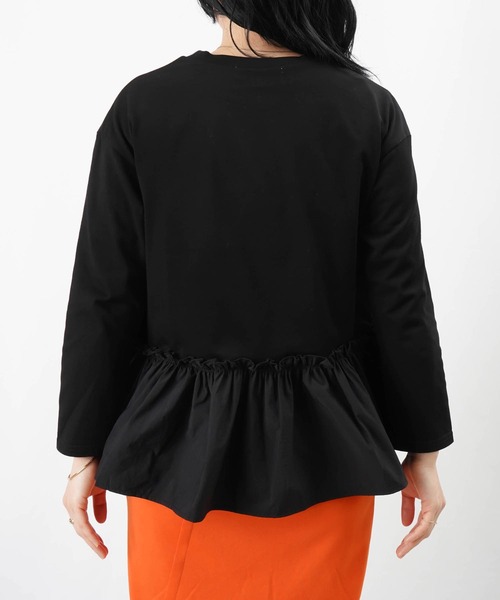 「LUCA/LADY LUCK LUCA」 長袖カットソー FREE ブラック レディース_画像9