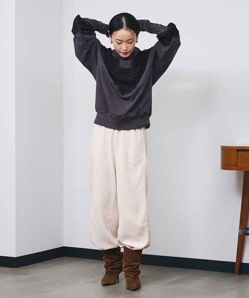 ROSE BUD（ローズバッド） トレーナー スウェット LACE SWEAT 