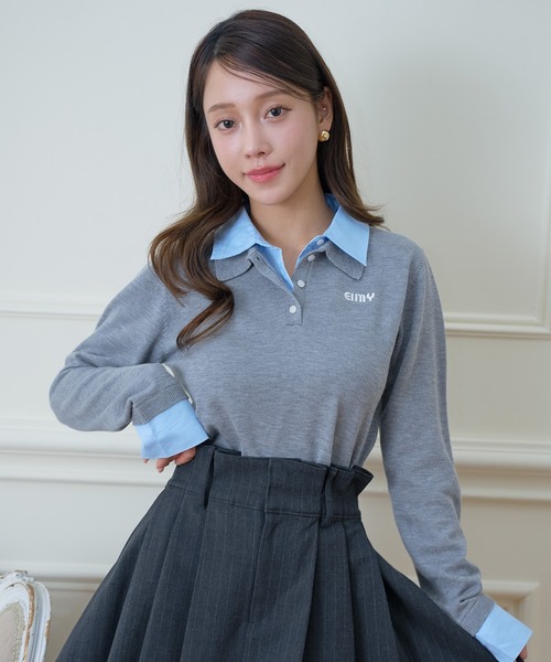 「EIMY ISTOIRE」 長袖ニット F グレー レディースの画像
