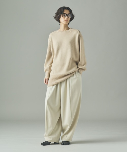 「Curensology」 イージーパンツ FREE ブラック レディース_画像9