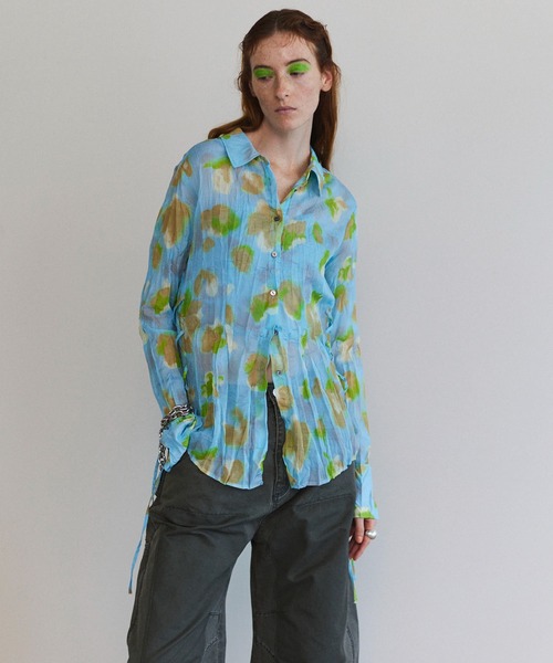 「MAISON SPECIAL」 長袖シャツ FREE ブルー レディース_画像8