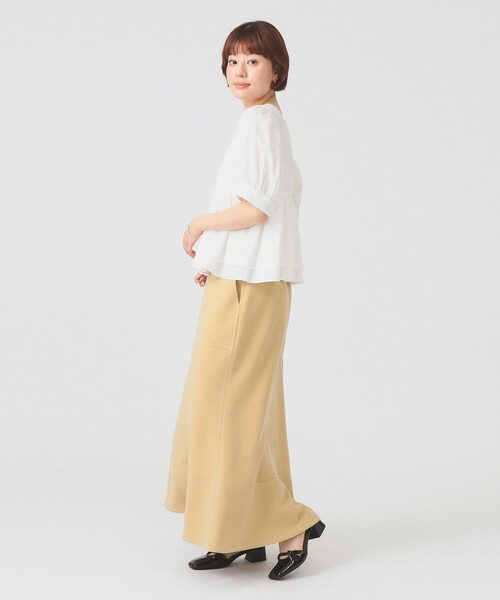 Ray BEAMS（レイ ビームス） ブラウス シャツ 半袖 ティアード 2Way