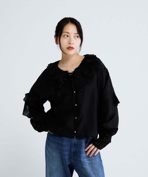 JEANASISライトポンチフリルブラウス 楽天市場】ライトポンチフリルBL JEANASIS ジーナシス トップス シャツ