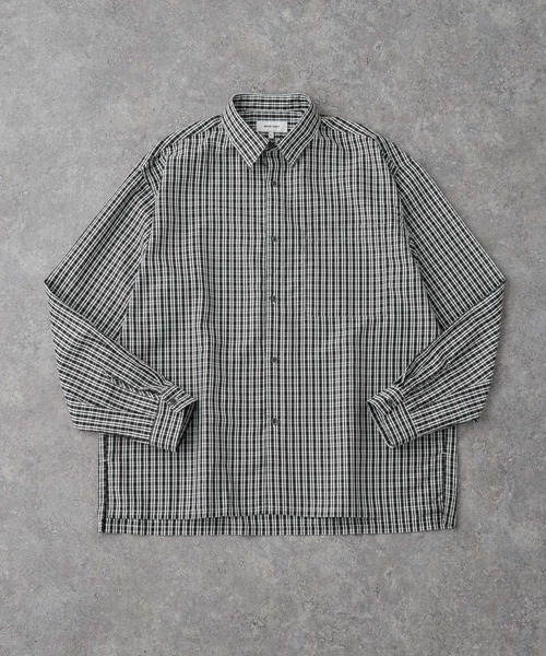 「MONO-MART」 長袖シャツ M ブルー メンズ_画像3