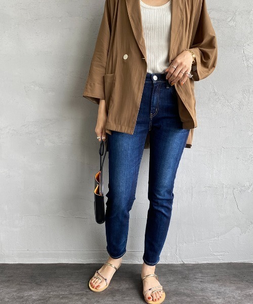 「RED CARD TOKYO」 デニムパンツ 25 ネイビー レディース_画像6