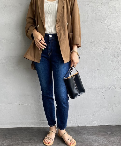 「RED CARD TOKYO」 デニムパンツ 25 ネイビー レディース_画像7