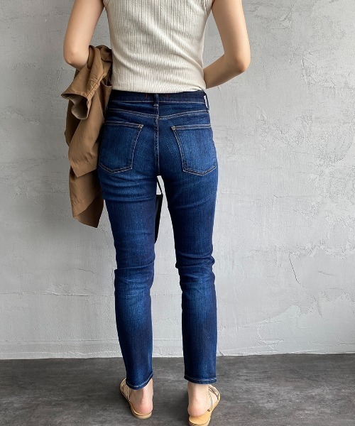 「RED CARD TOKYO」 デニムパンツ 25 ネイビー レディース_画像9